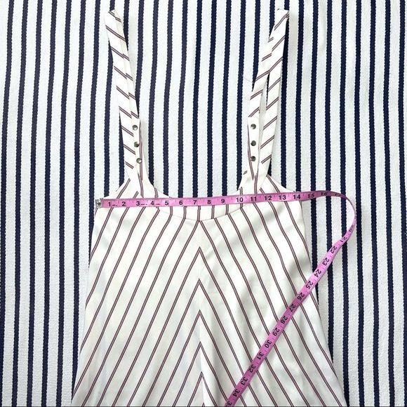 Maje Rabano Striped Suspender Midi Dress Small - Picture 7 of 13